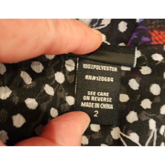 Torrid Women's Plus Size 2 Polka Dot & Floral Print Camisole Swing Top. - Picture 4 of 10